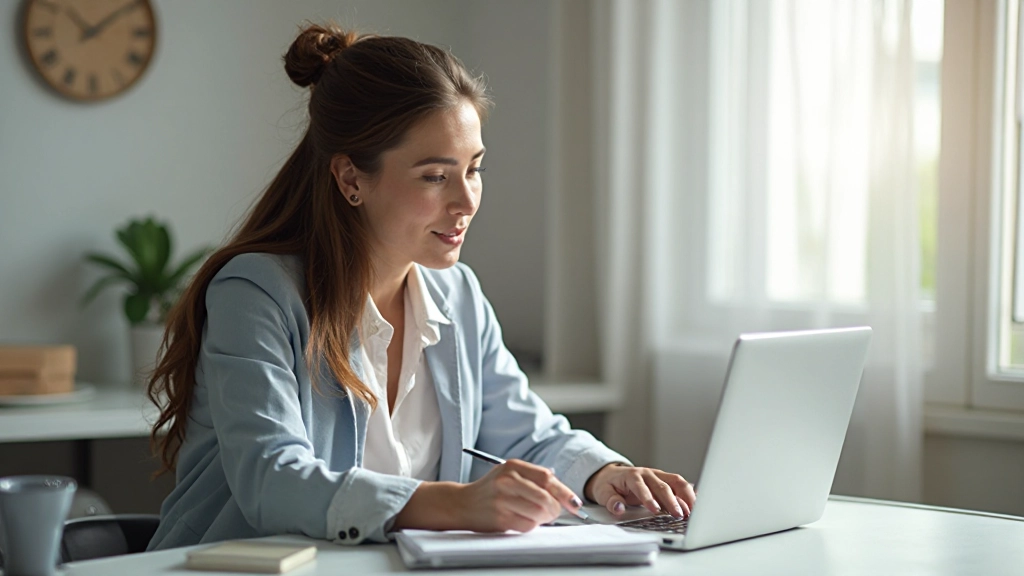 Профессиональное рабочее пространство с ноутбуком и органайзером задач на столе
