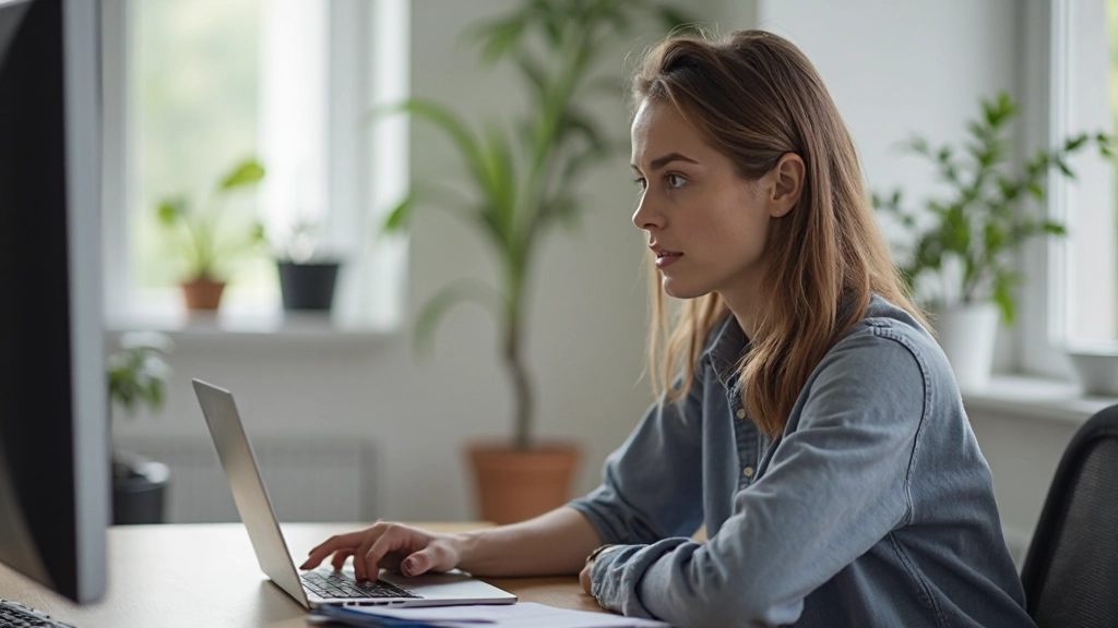 Профессиональная фотография удаленного рабочего пространства с ноутбуком и видеозвонком